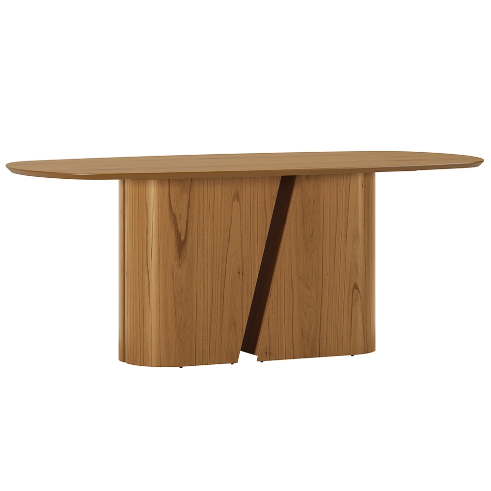 Mesa de Jantar 6 Lugares 200cm Arles N02 Cinamomo - Mpozenato