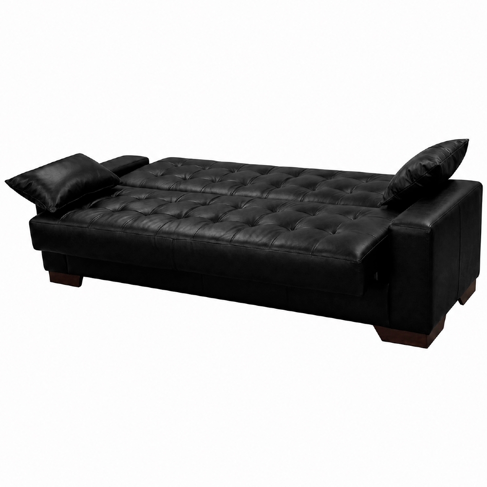 Sofá Cama para Sala de Estar Lisboa Couríssimo Preto - Ibiza