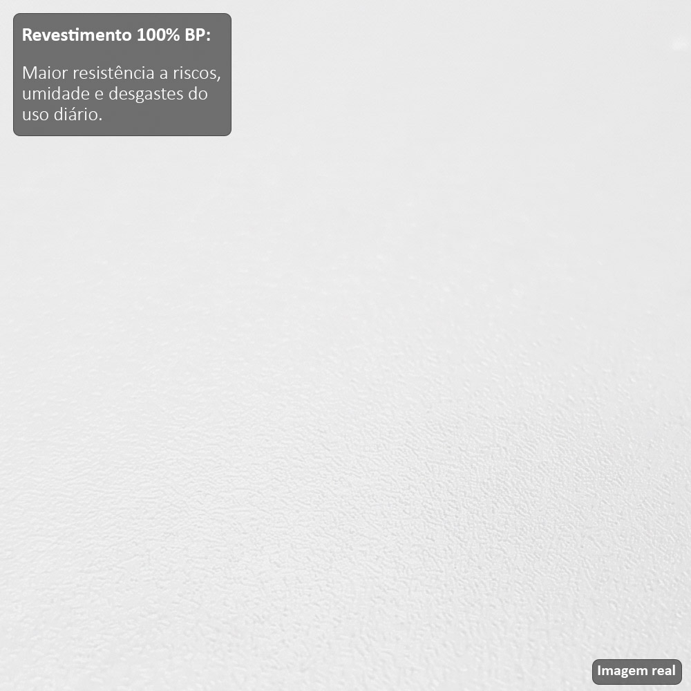Balcão Gabinete 180cm com Tampo Dallas Branco - Lumil