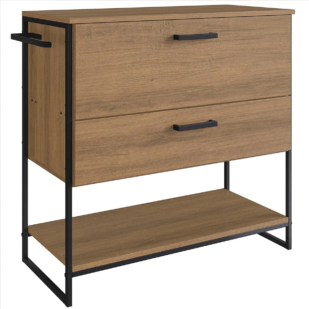 Gabinete de Banheiro 80cm Industrial Para Cuba Satto Mel Z54 - Mpozenato