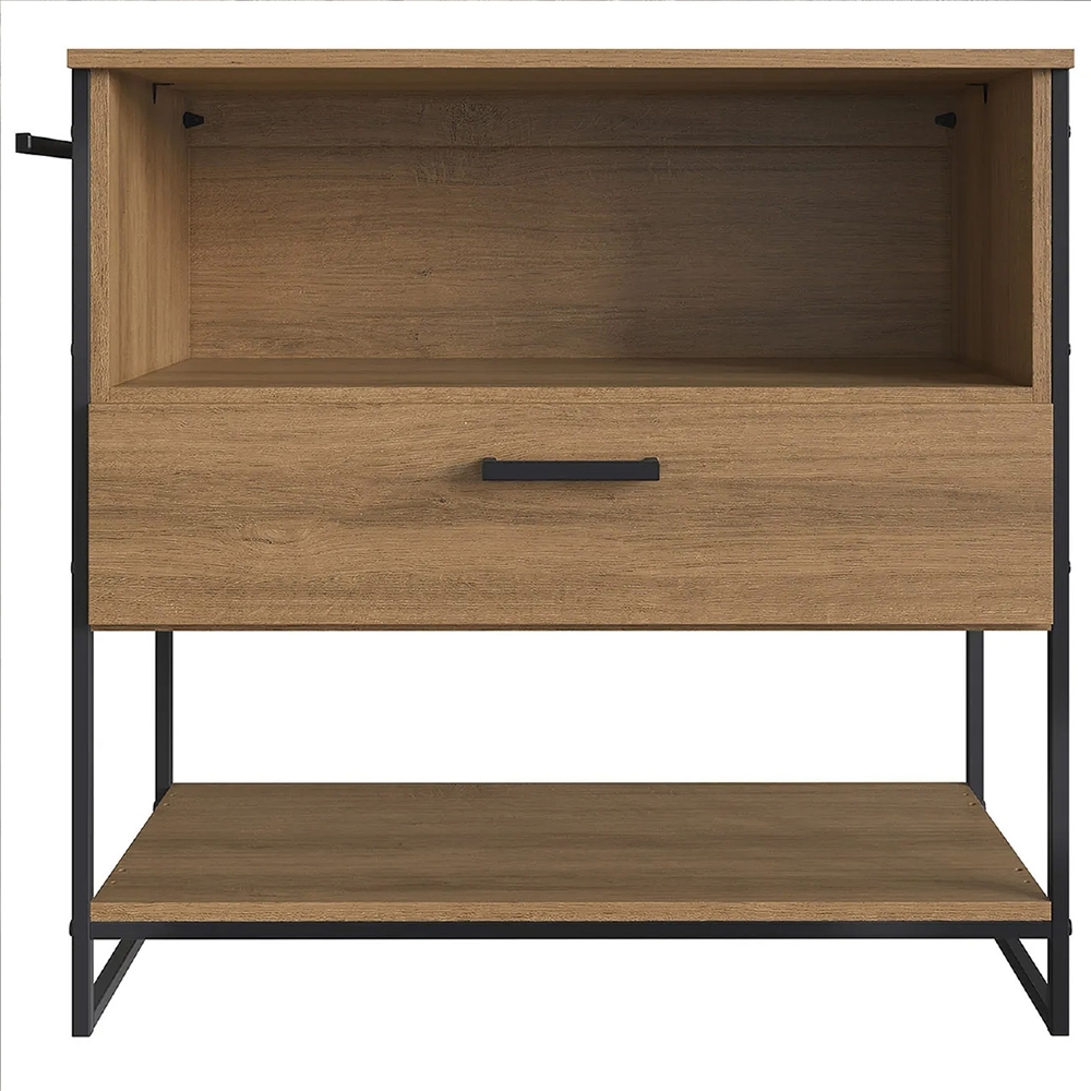 Gabinete de Banheiro 80cm Industrial Para Cuba Satto Mel Z54 - Mpozenato