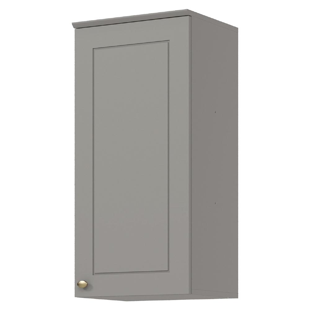 Armário de Cozinha Aéreo 40cm 1 Porta Americana Cinza - Henn