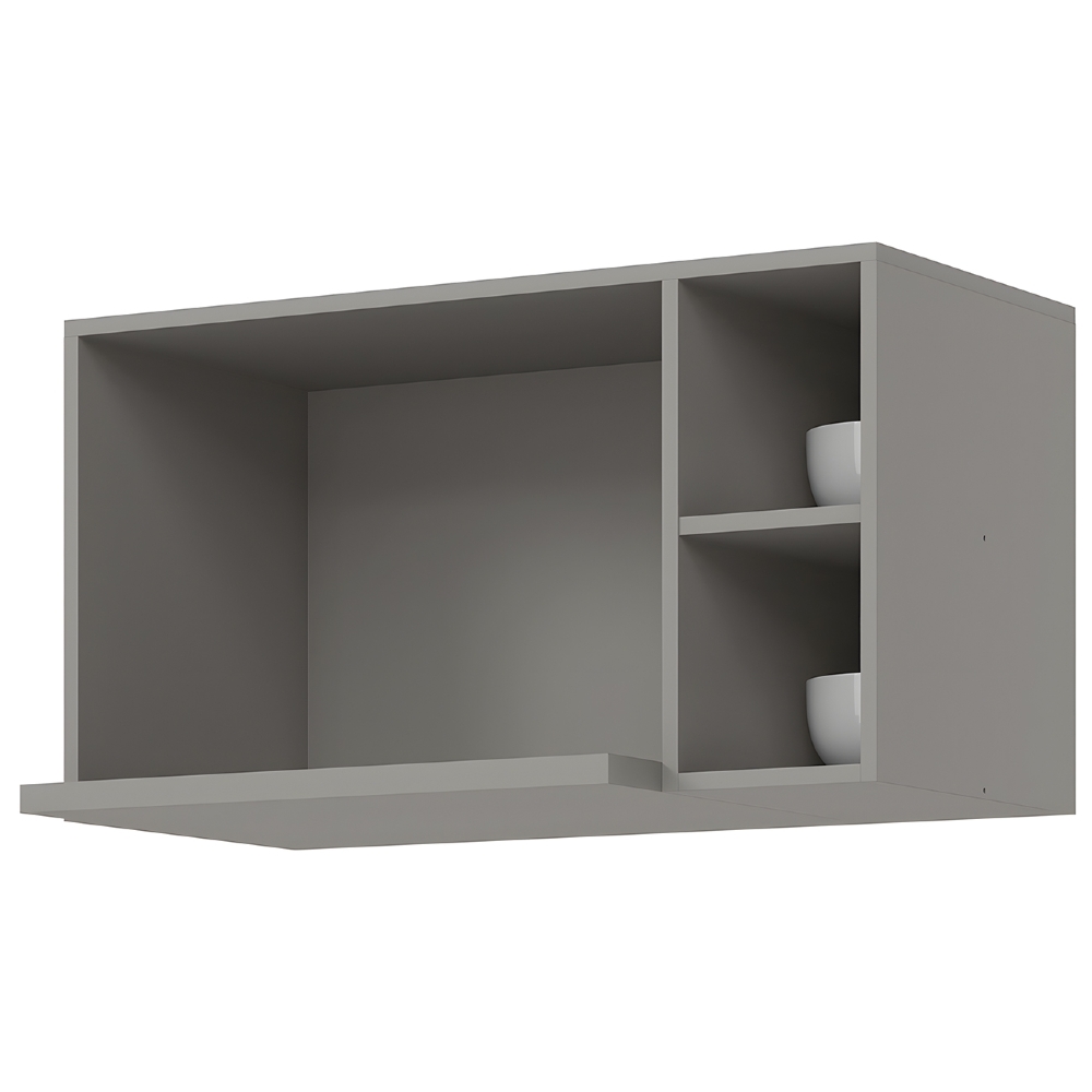 Suporte Microondas e Forno Elétrico Aéreo 80cm Americana Cinza - Henn