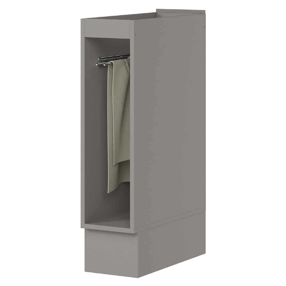 Balcão de Cozinha 20cm Porta Toalha Sem Tampo Americana Cinza - Henn