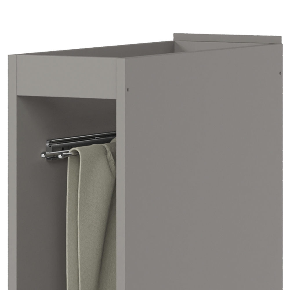 Balcão de Cozinha 20cm Porta Toalha Sem Tampo Americana Cinza - Henn