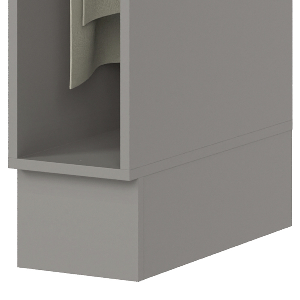 Balcão de Cozinha 20cm Porta Toalha Sem Tampo Americana Cinza - Henn