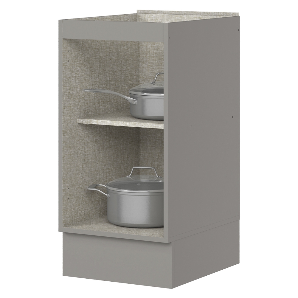 Balcão de Cozinha 40cm Sem Tampo Americana Cinza - Henn