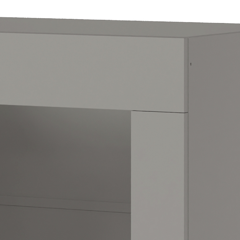 Balcão Cozinha 80cm Para Forno Elétrico Sem Tampo Americana Cinza - Henn