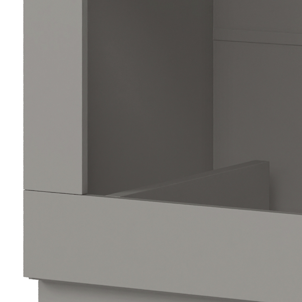 Balcão Cozinha 80cm Para Forno Elétrico Sem Tampo Americana Cinza - Henn