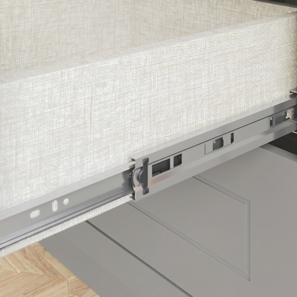 Balcão de Cozinha 80cm 2 Gavetas Sem Tampo Americana Cinza - Henn