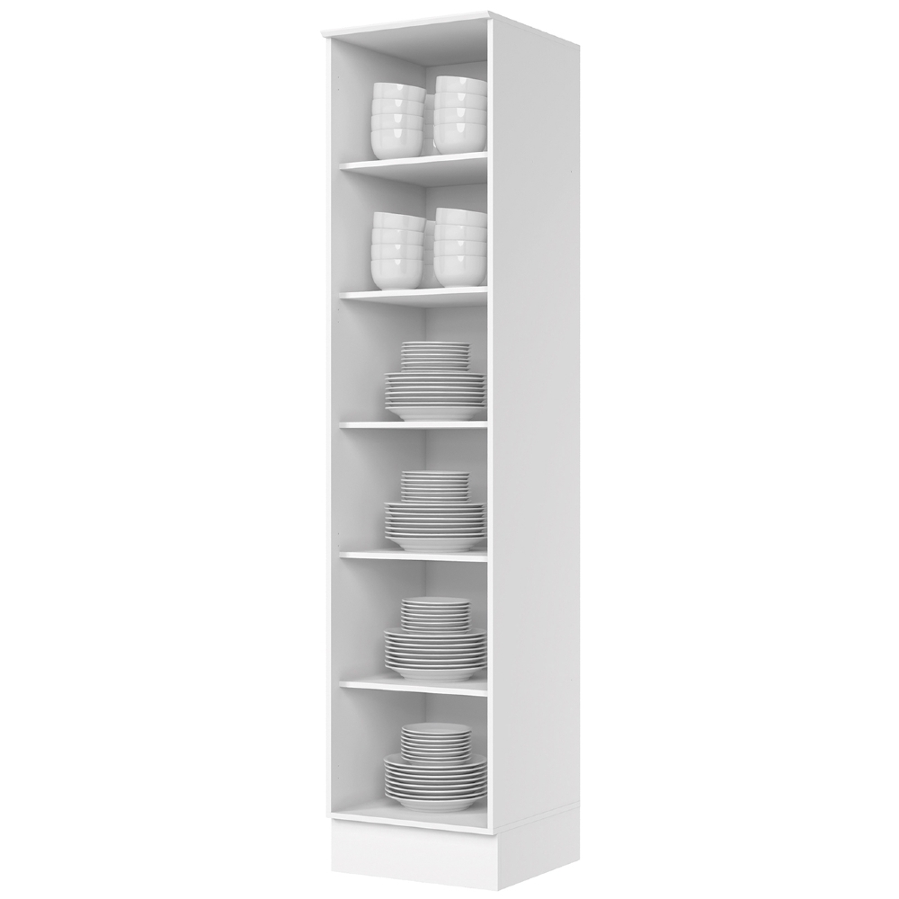Cristaleira 1 Porta Vidro 50cm 100% MDF Americana Branco - Henn