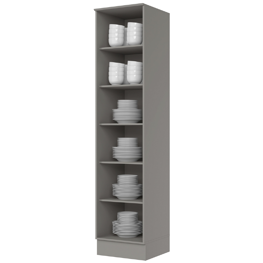 Cristaleira 1 Porta Vidro 50cm 100% MDF Americana Cinza - Henn