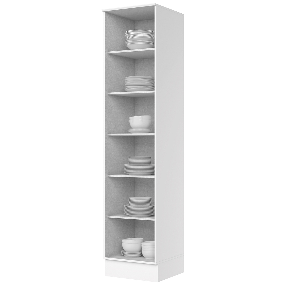Paneleiro de Cozinha 50cm 1 Porta 100% MDF Americana Branco - Henn