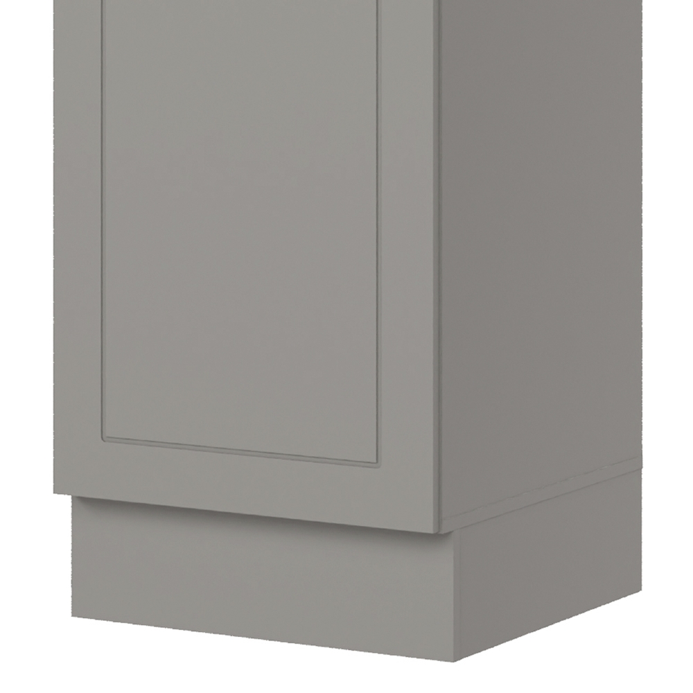 Paneleiro de Cozinha 50cm 1 Porta 100% MDF Americana Cinza - Henn