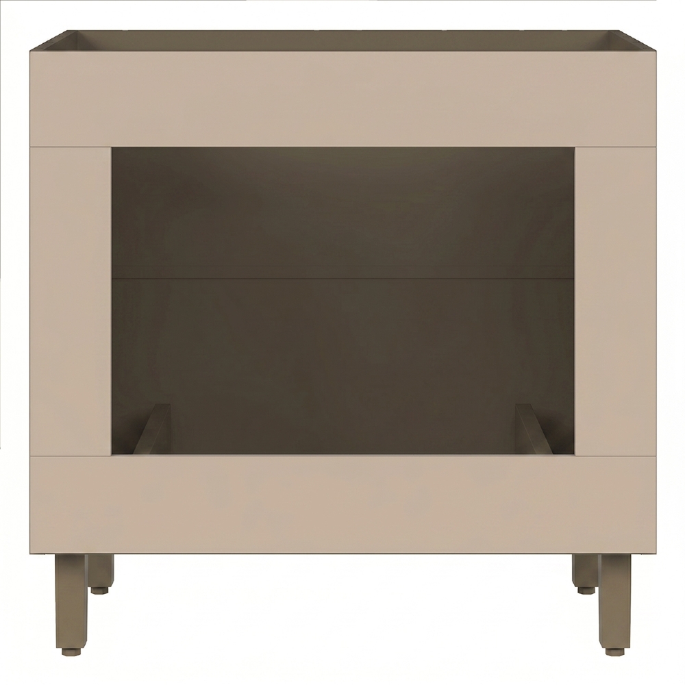Balcão Cozinha 80cm Para Forno Elétrico Sem Tampo Connect Duna/Cristal - Henn