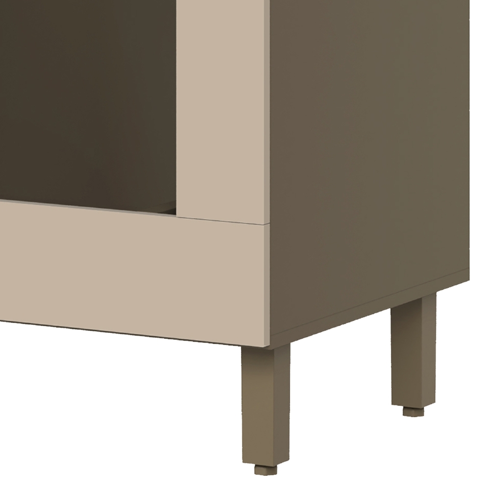 Balcão Cozinha 80cm Para Forno Elétrico Sem Tampo Connect Duna/Cristal - Henn