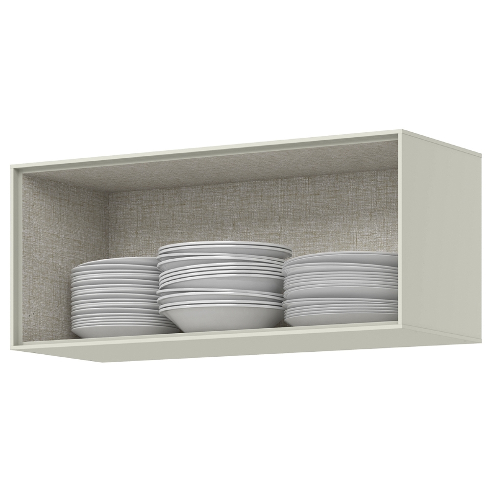 Armário de Cozinha Aéreo 80cm 1 Porta Amalfi Areia H02 - Mpozenato