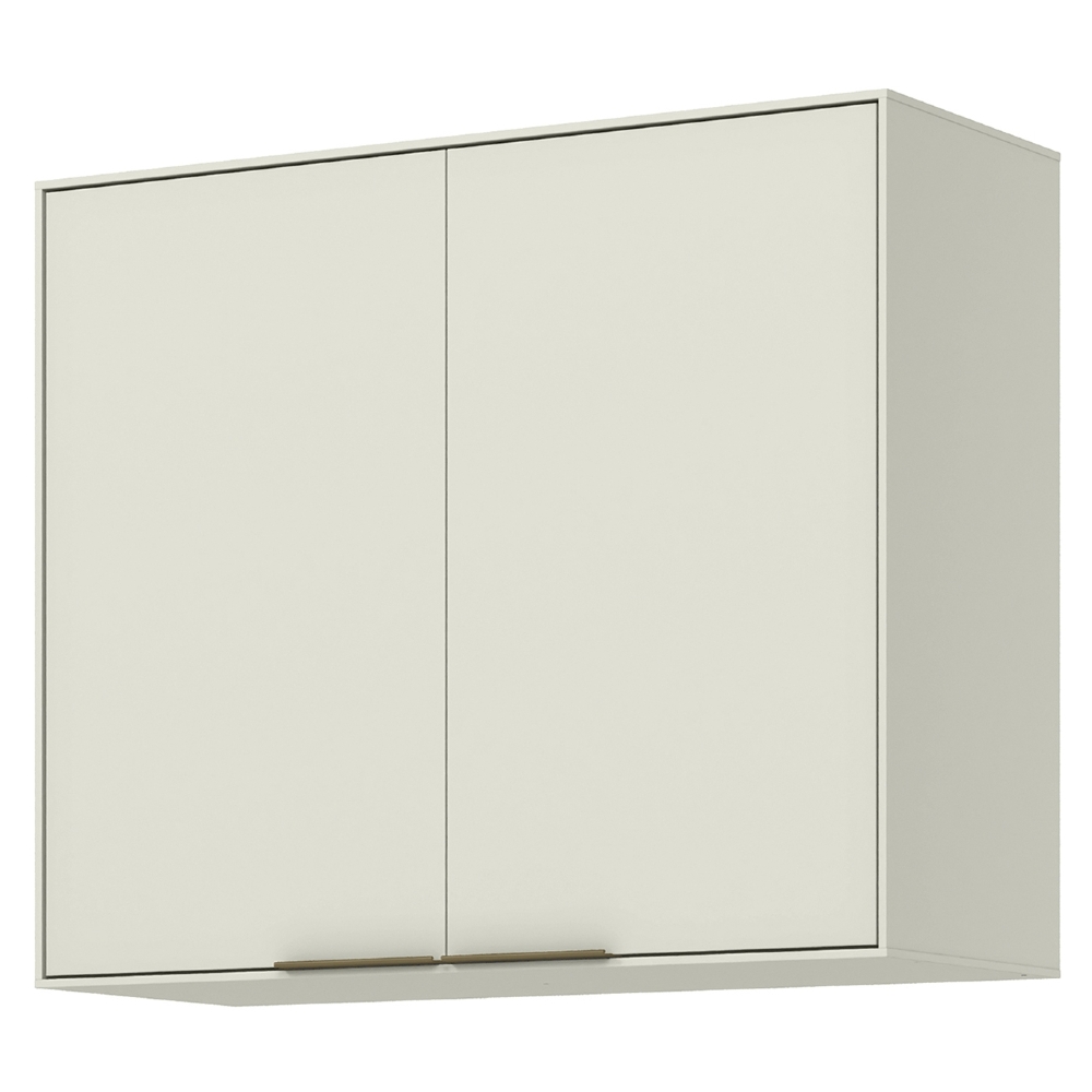 Armário de Cozinha Aéreo 80cm 2 Portas Amalfi Areia H02 - Mpozenato