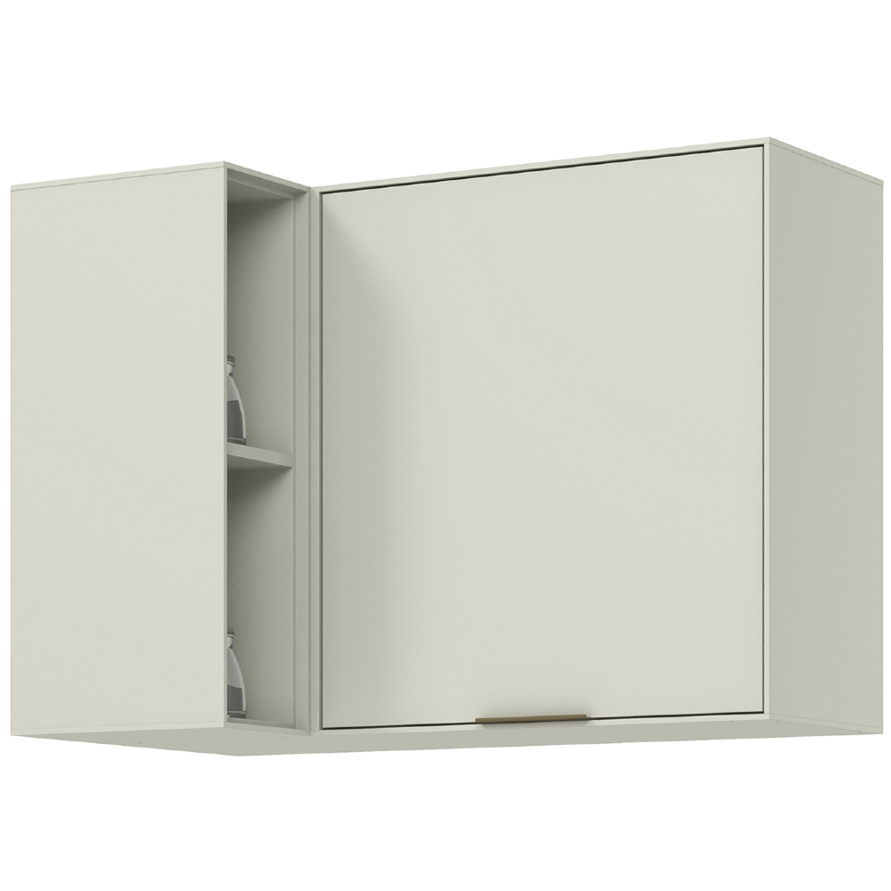 Armário de Cozinha Aéreo Canto Reto 95cm Amalfi Areia H02 - Mpozenato
