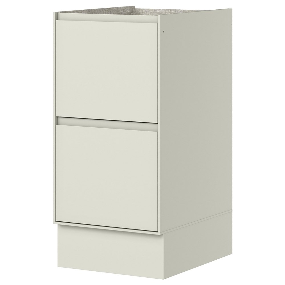 Balcão de Cozinha 40cm 2 Gavetas Sem Tampo Amalfi Areia H02 - Mpozenato