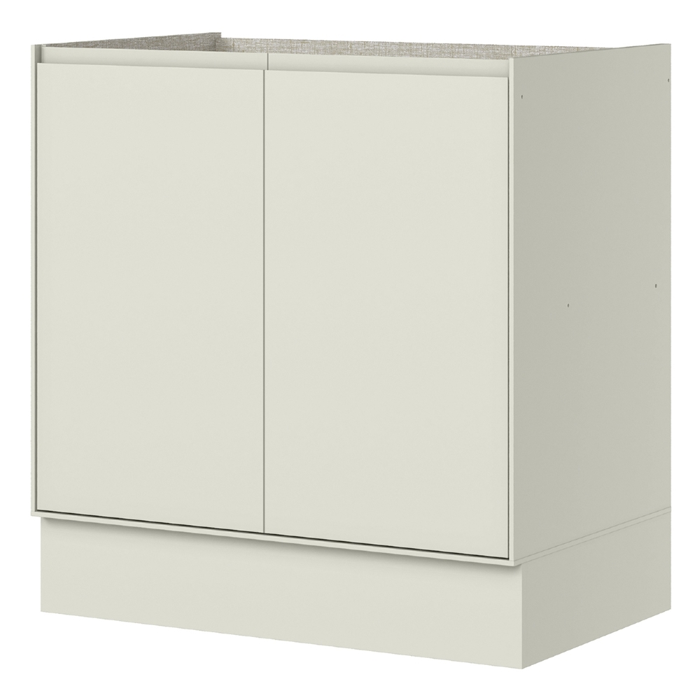 Balcão de Cozinha 80cm 2 Portas Sem Tampo Amalfi Areia H02 - Mpozenato