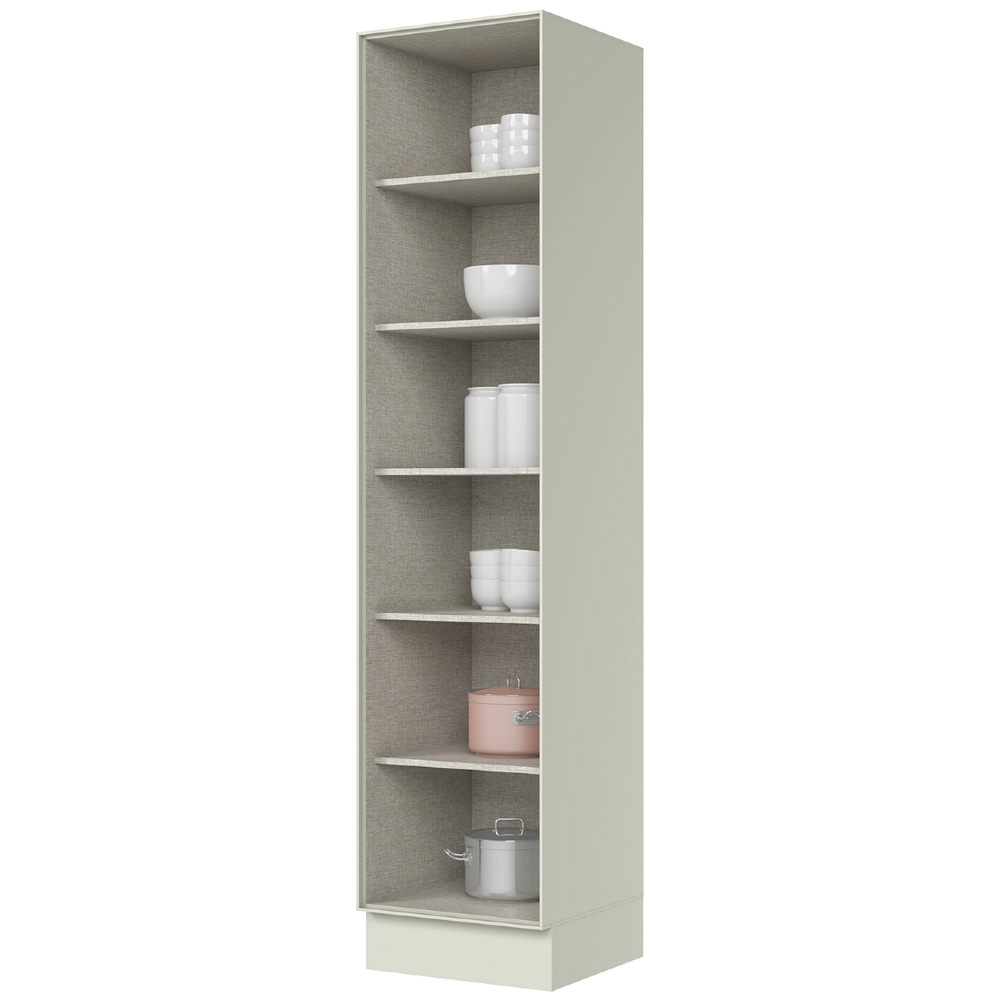 Paneleiro de Cozinha 50cm 1 Porta 100% MDF Amalfi Areia H02 - Mpozenato
