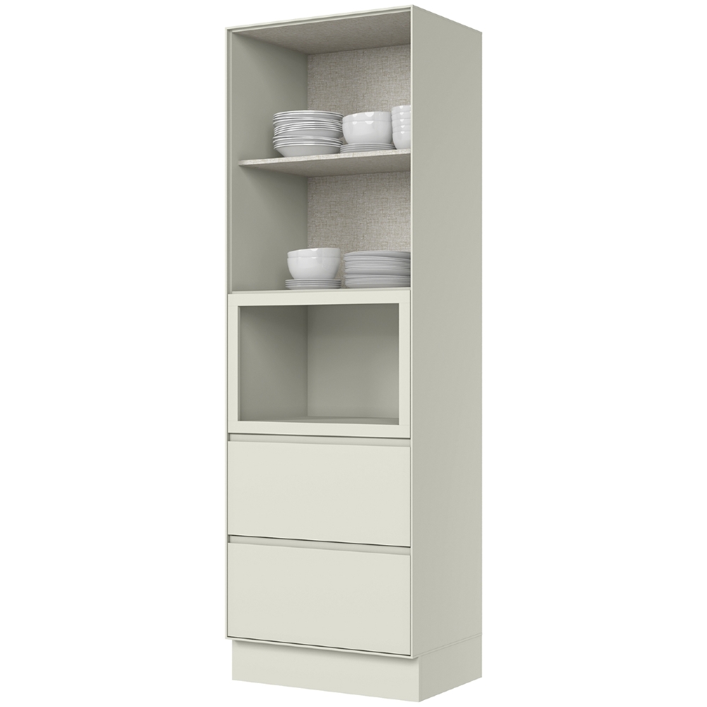 Paneleiro Torre Quente 72cm 1 Nicho Amalfi Areia H02 - Mpozenato