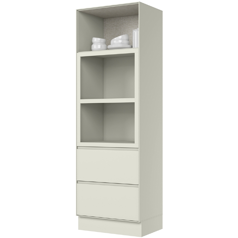Paneleiro Torre Quente 72cm 2 Nichos Amalfi Areia H02 - Mpozenato