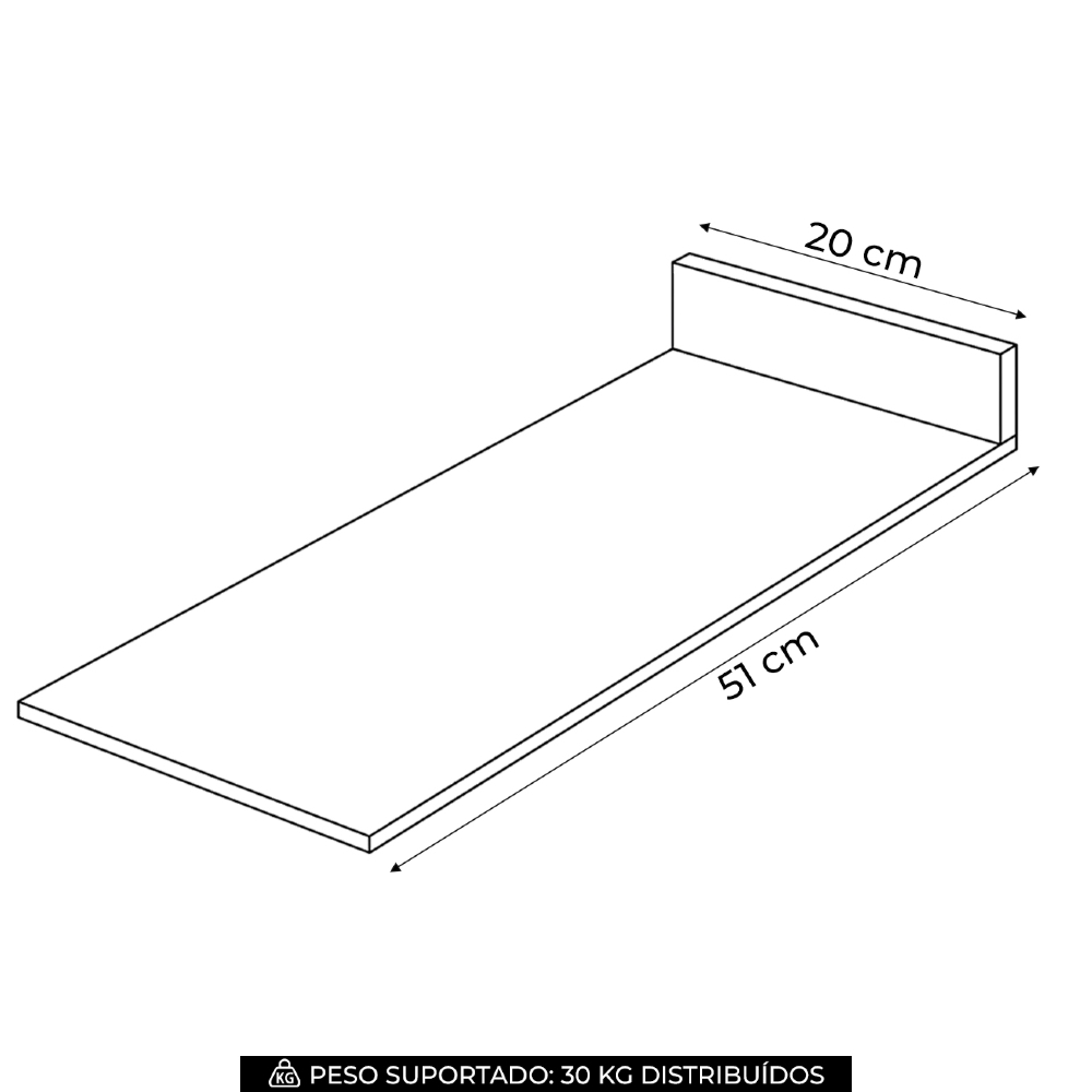 Tampo Para Balcão de Cozinha 20cm Amalfi Areia H02 - Mpozenato