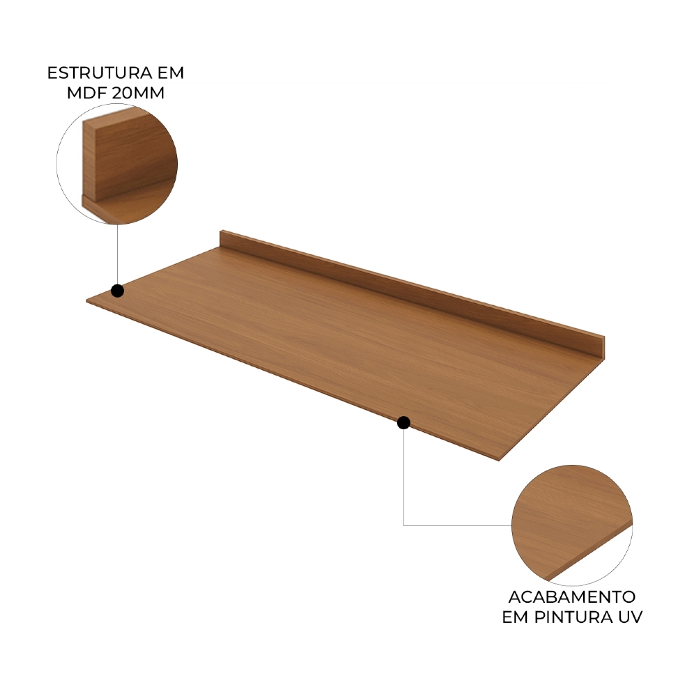 Tampo Para Balcão de Cozinha 120cm Amalfi Cinamomo H02 - Mpozenato