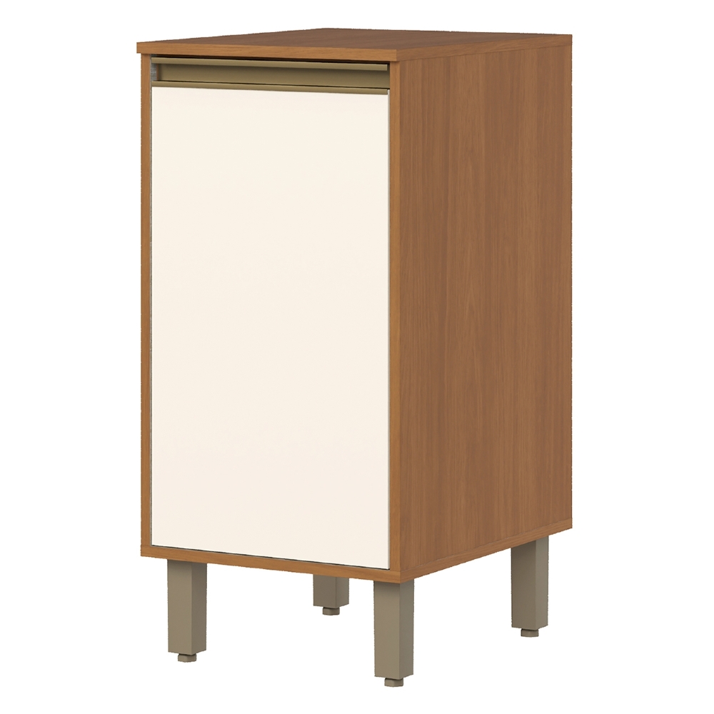 Balcão de Cozinha 40cm 1 Porta Versato Cinamomo/Off White H02 - Mpozenato