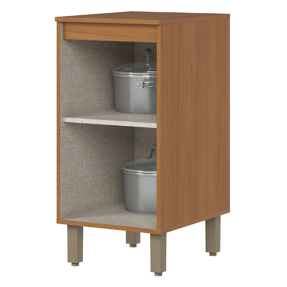 Balcão de Cozinha 40cm 1 Porta Versato Cinamomo/Off White H02 - Mpozenato