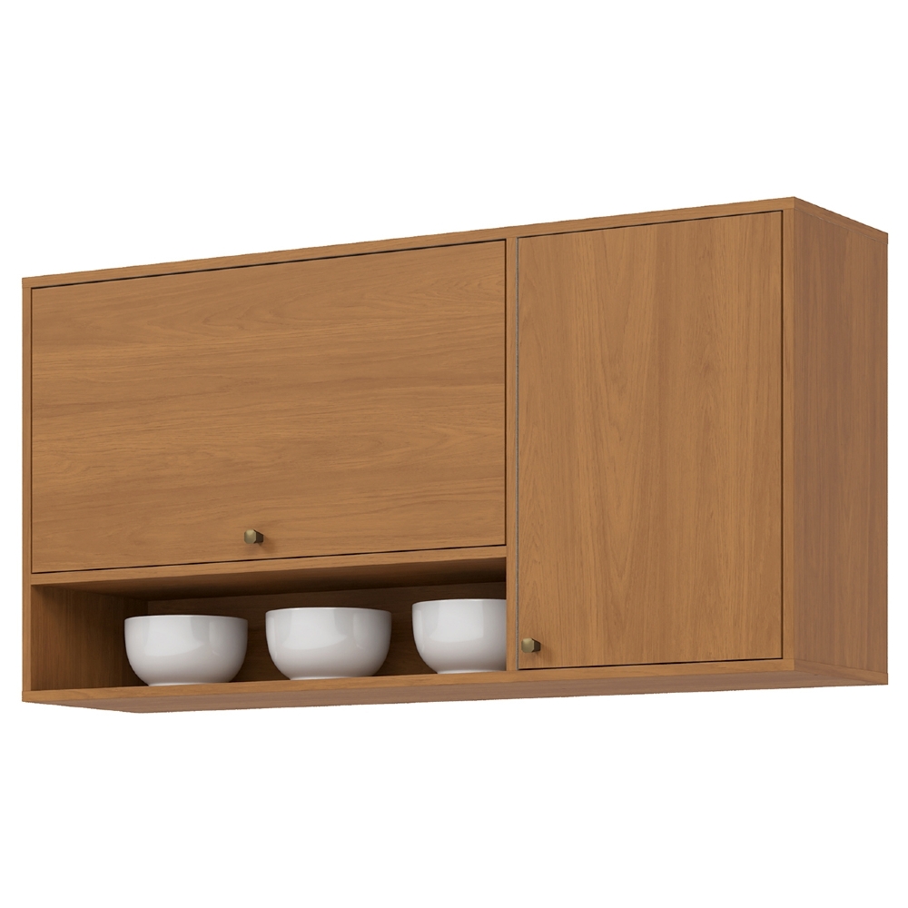 Armário de Cozinha Aéreo 120cm 2 Portas Versato Cinamomo H02 - Mpozenato