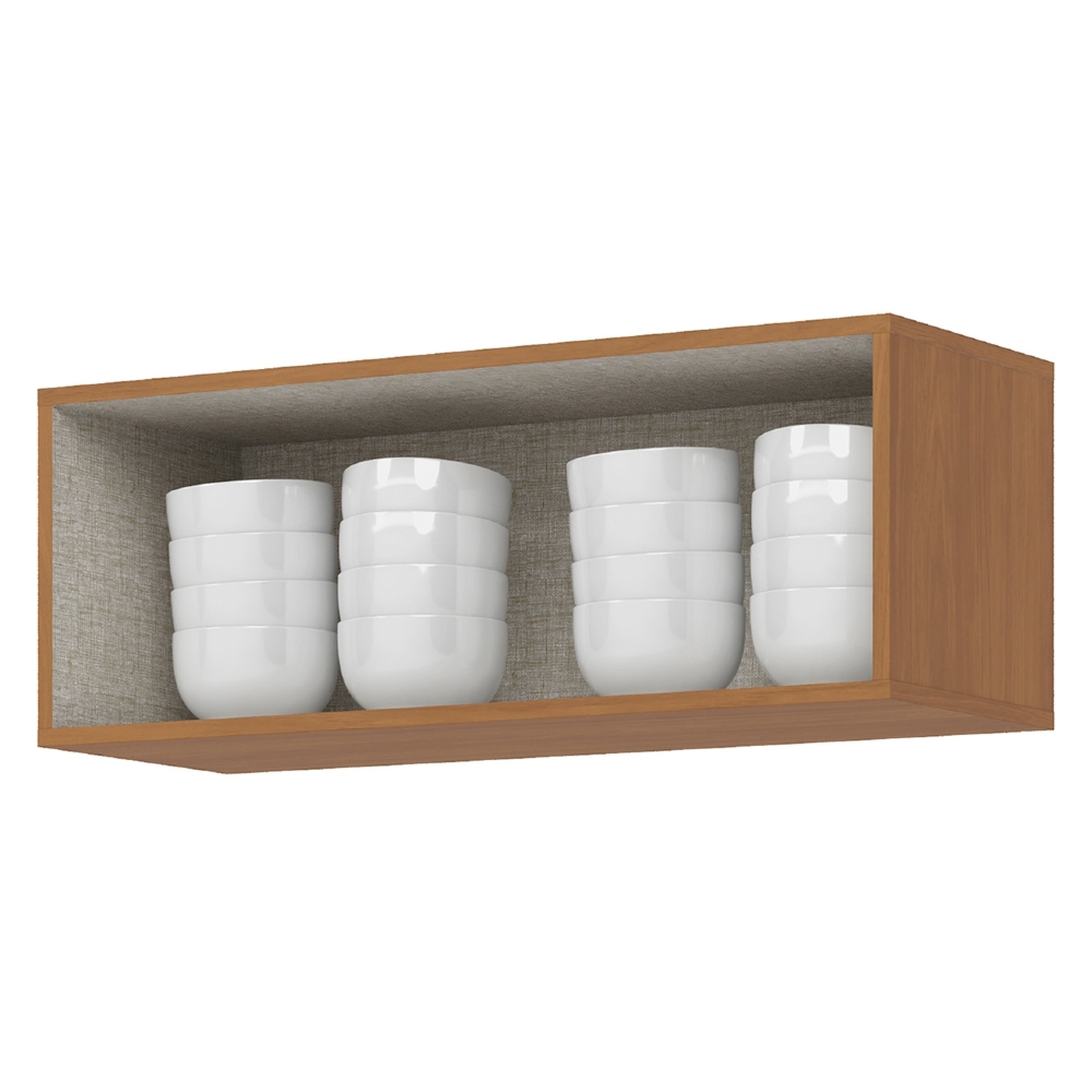Armário de Cozinha Aéreo 80cm 1 Porta Versato Cinamomo H02 - Mpozenato