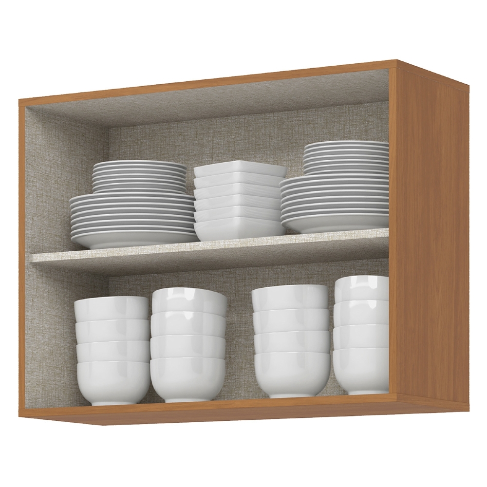 Armário de Cozinha Aéreo 80cm 2 Portas Versato Cinamomo H02 - Mpozenato