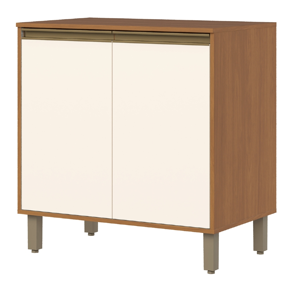 Balcão de Cozinha 80cm 2 Portas Versato Cinamomo/Off H02 - Mpozenato