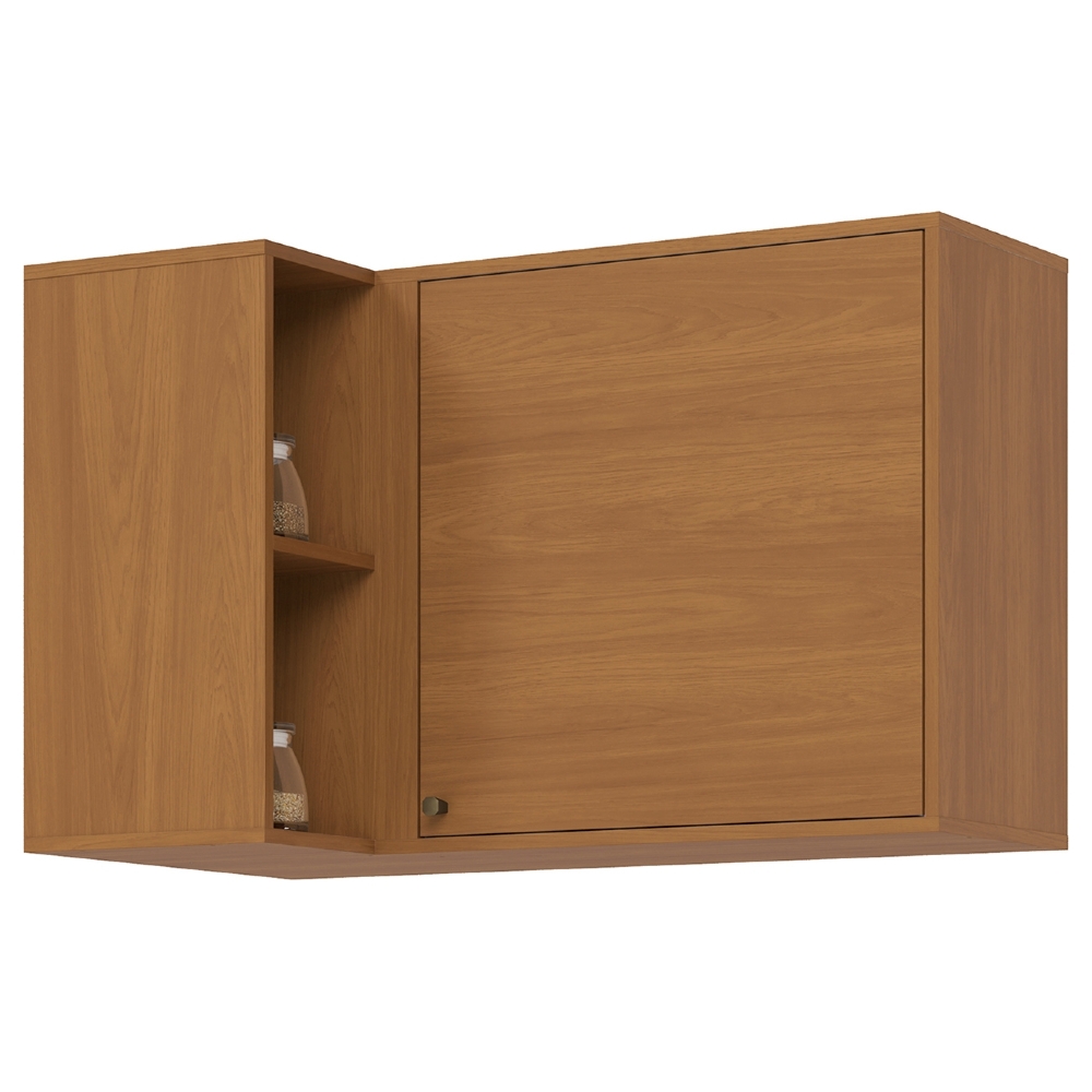 Armário de Cozinha Aéreo Canto Reto 1 Porta Versato Cinamomo H02 - Mpozenato