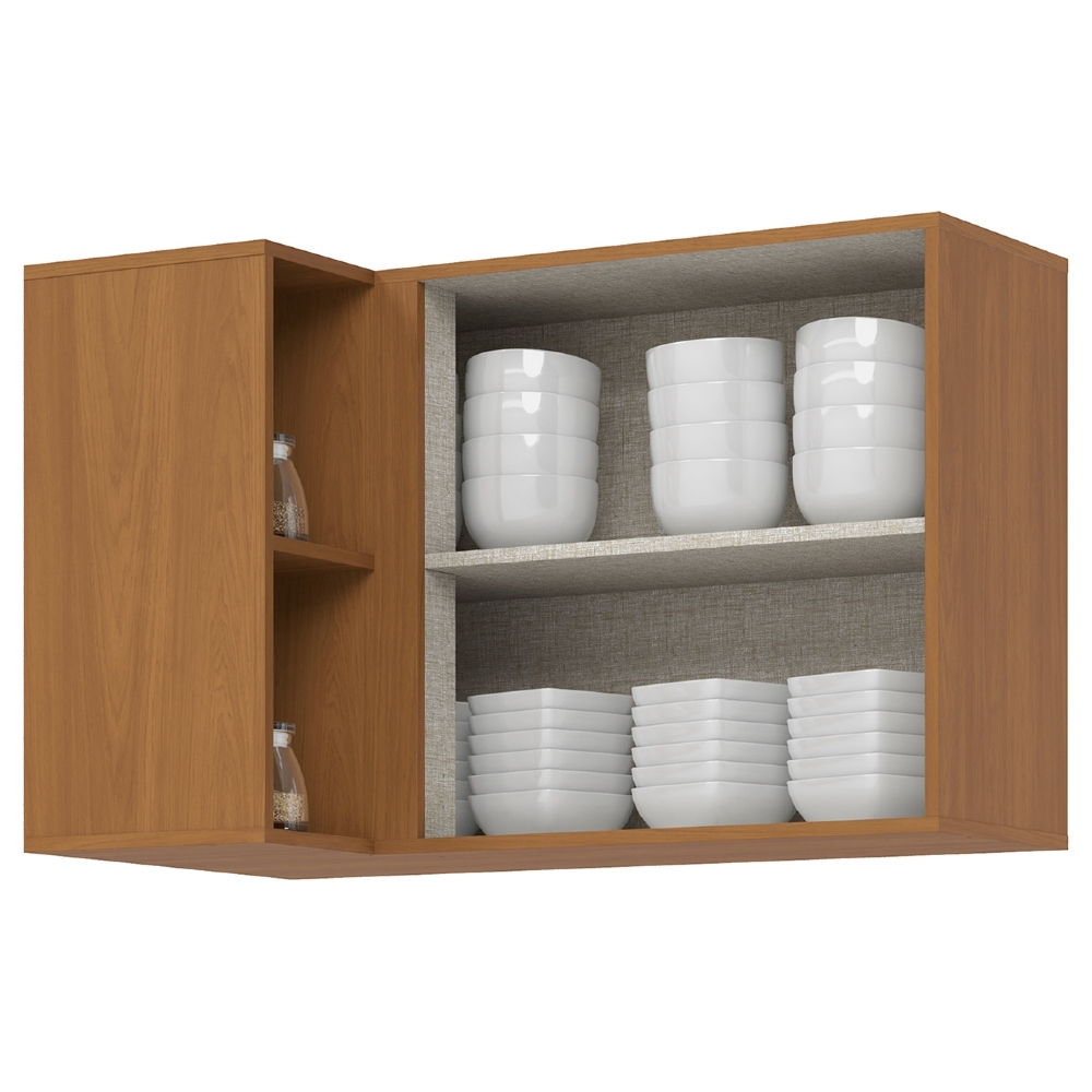 Armário de Cozinha Aéreo Canto Reto 1 Porta Versato Cinamomo H02 - Mpozenato