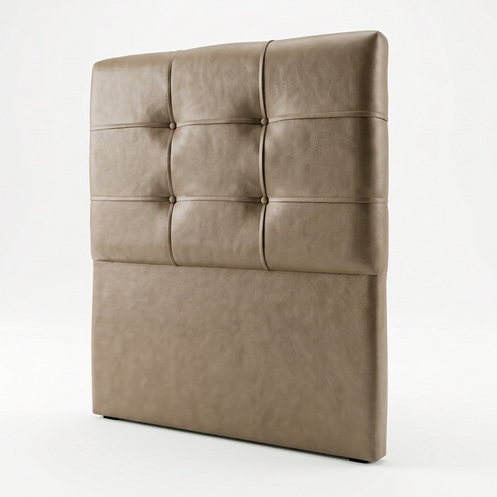 Cabeceira Solteiro Cama Box 90 cm London Sintético Areia - JS Móveis