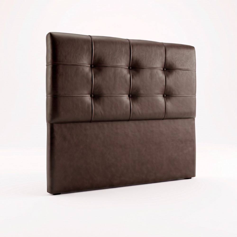 Cabeceira Casal Cama Box 195 cm London Corano Marrom - JS Móveis