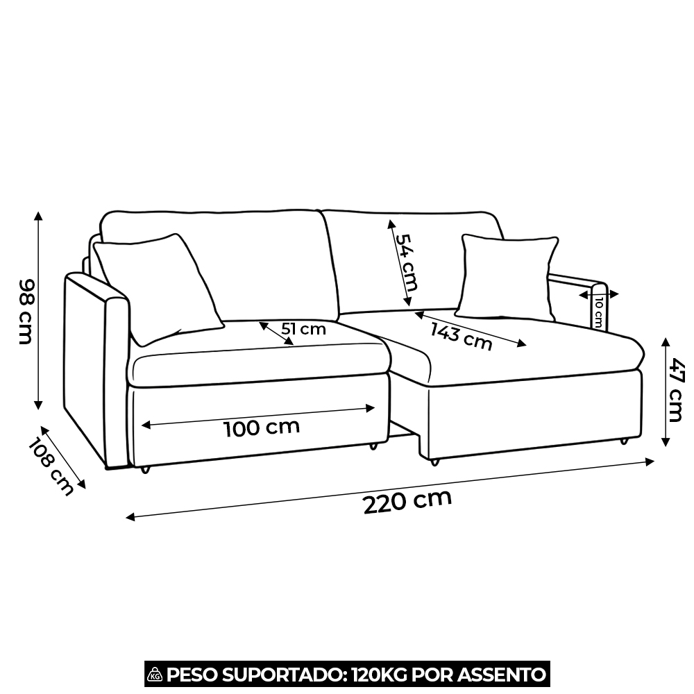 Sofá 3 Lugares Retrátil Reclinável 220cm Enzo Linho Cinza Z08 - Mpozenato