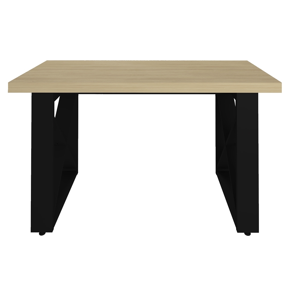 Mesa Para Computador Escrivaninha 135cm Hive Carvalho/Preto A06 - Mpozenato