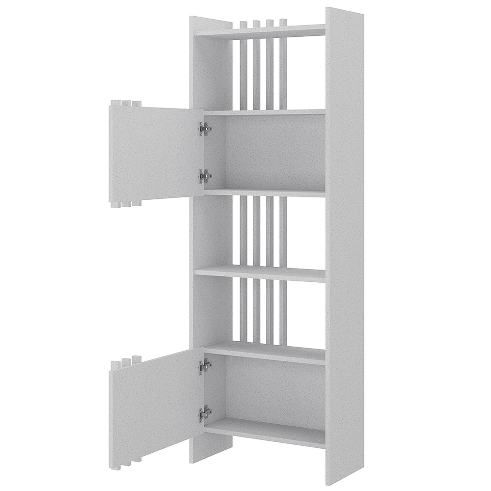 Estante Livreiro 64cm 2 Portas e Nichos Atria Terrazza A06 - Mpozenato