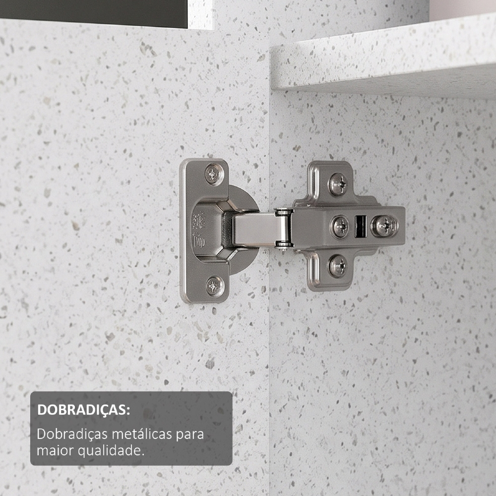 Estante Livreiro 64cm 2 Portas e Nichos Atria Terrazza A06 - Mpozenato