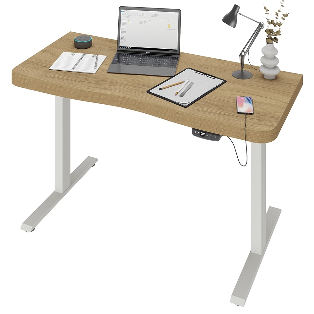 Mesa Para Computador C/ Regulagem Altura 135cm Tivoli Olmo A06 - Mpozenato