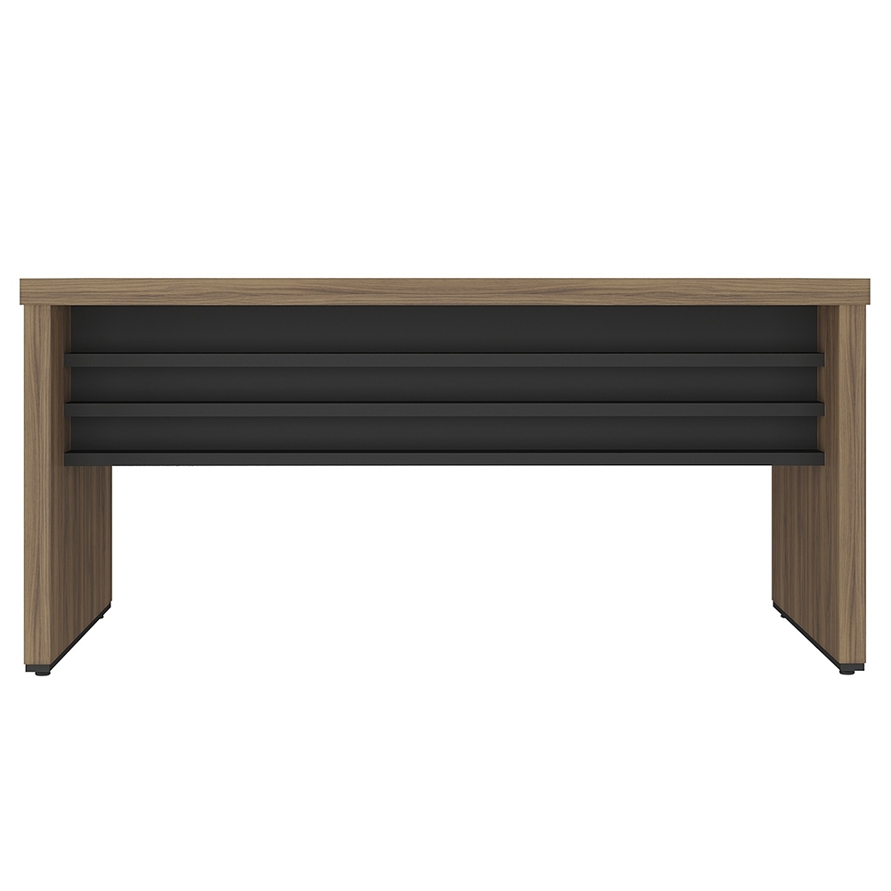 Mesa para Escritório 158cm Tamburato Corp A06 Nogal/Preto - Mpozenato