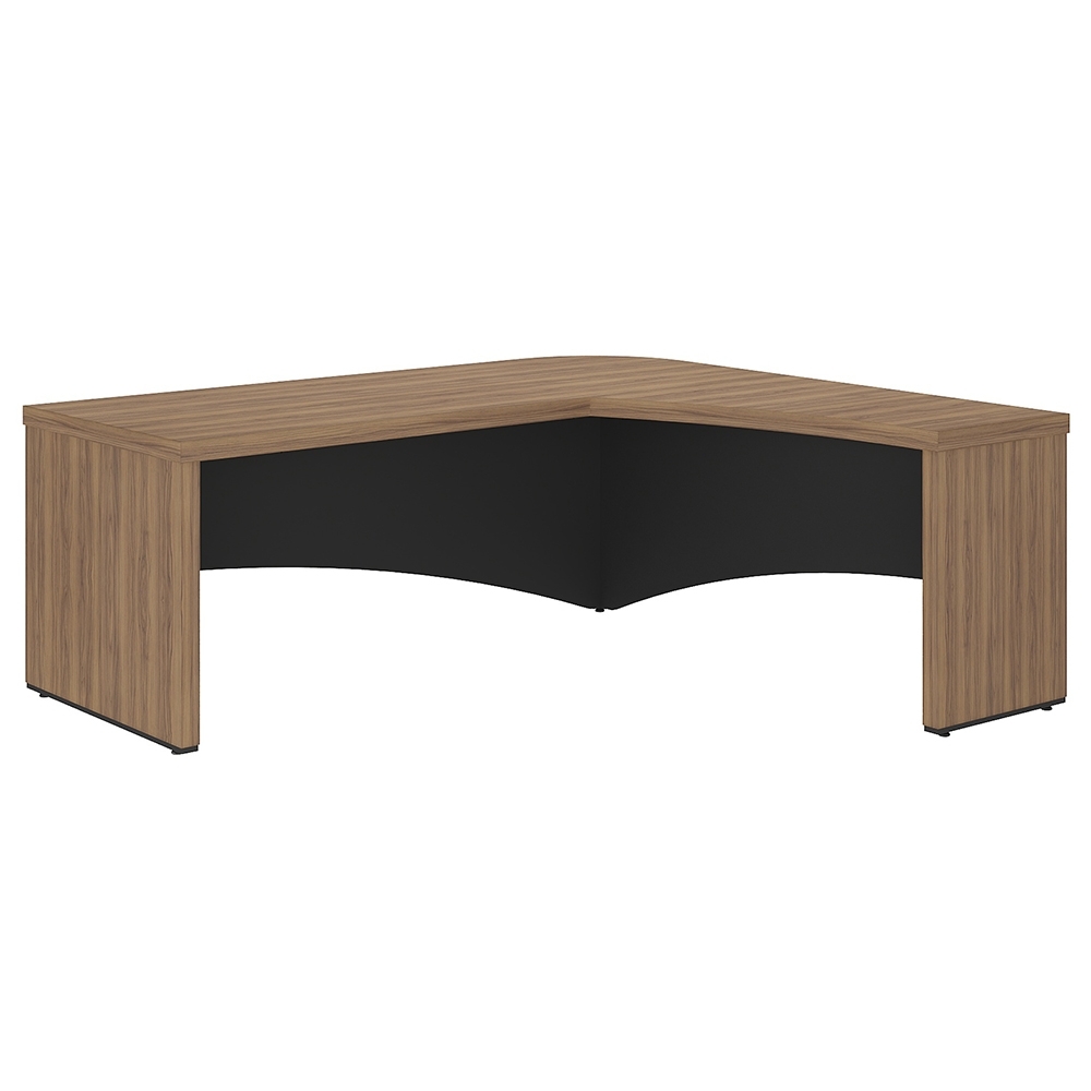 Mesa Diretor em L Lado Direito 200x180cm Corp A06 Nogal/Preto - Mpozenato