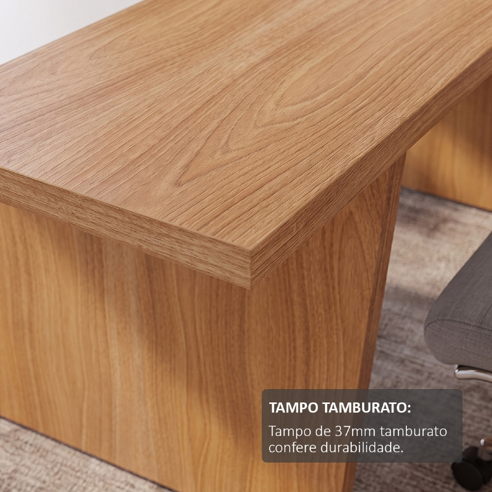 Mesa Para Escritório Reunião 179cm Nexus Freijó/Branco A06 - Mpozenato