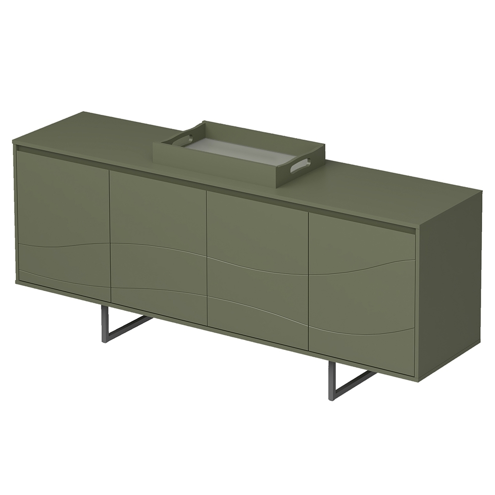 Buffet Aparador 180cm 4 Portas Maui Menta A09 - Mpozenato
