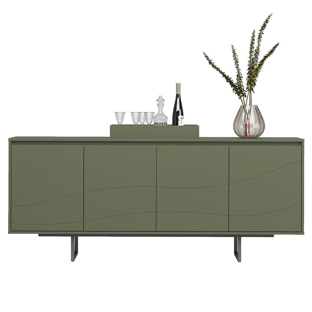 Buffet Aparador 180cm 4 Portas Maui Menta A09 - Mpozenato